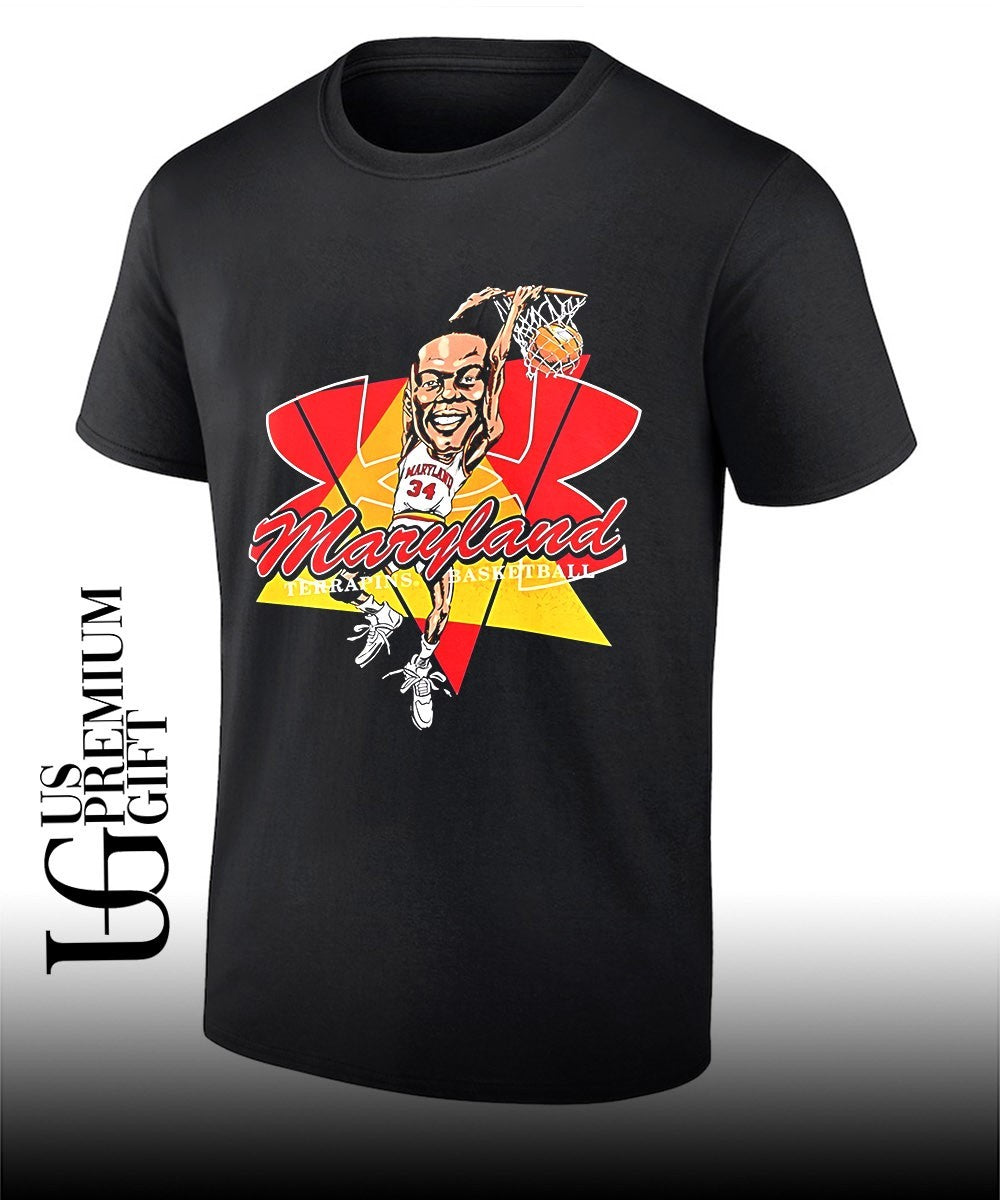 Len Bias Maryland Terrapins Mens Basketball player caricature shirt