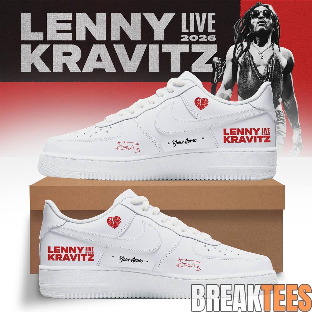 Lenny Kravitz Live 2026 Tour Custom Air Force 1