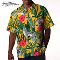 Leopard African Floral Leopard Pattern Flowers Tropical Hawaiian Shirt