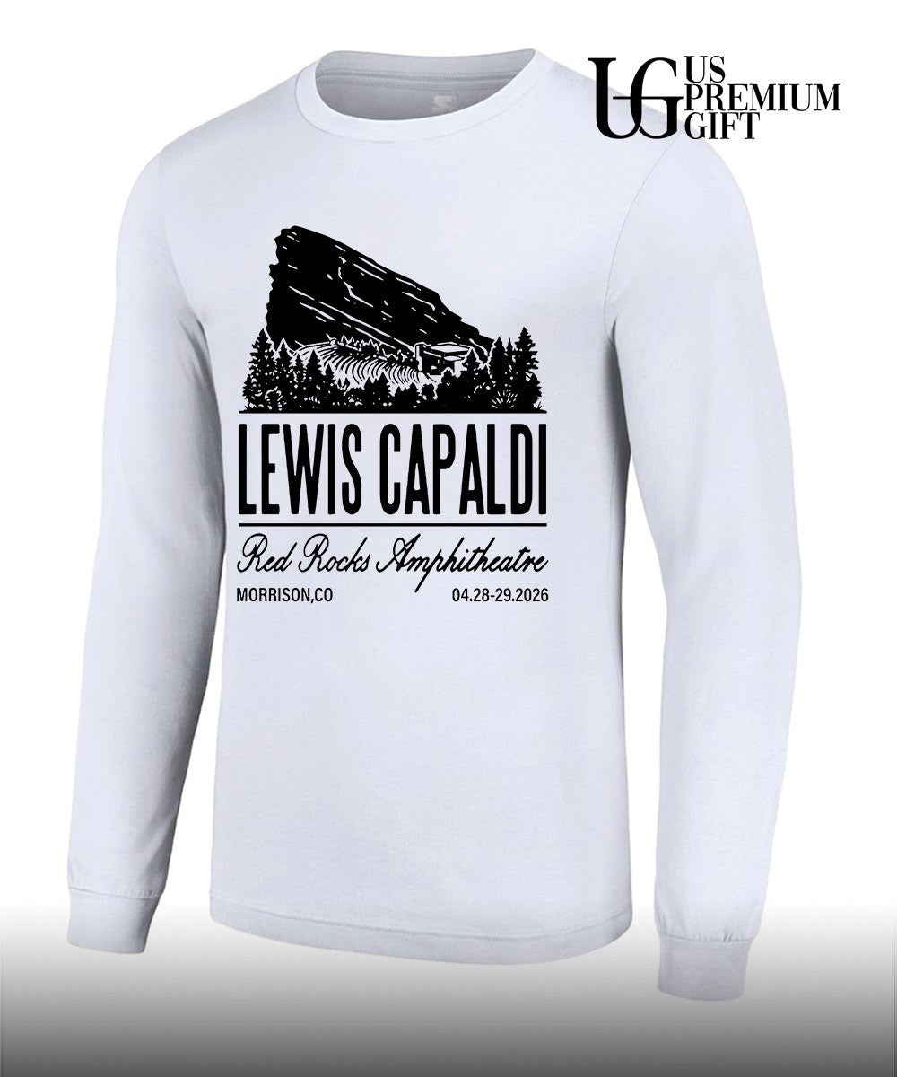 Lewis Capaldi Apr 28-29 2026 Red Rocks shirt