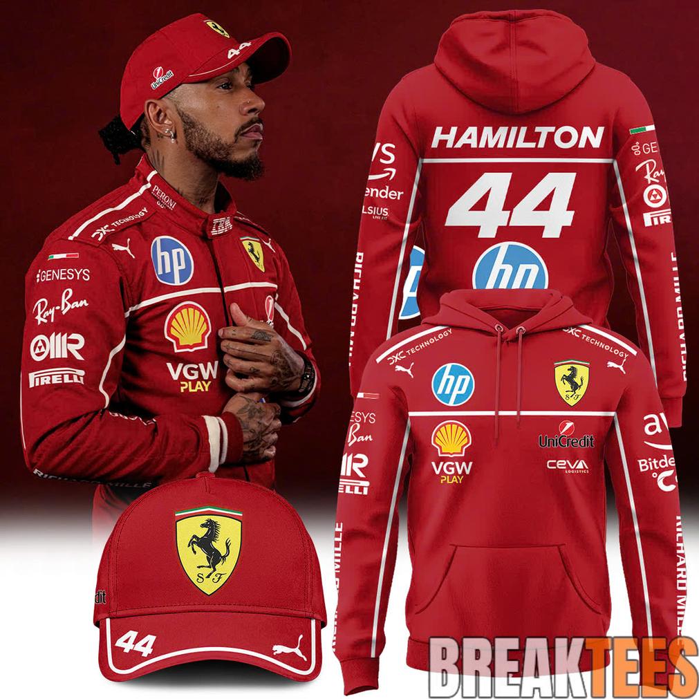 Lewis Hamilton 44 Ferrari Limited Edition Hoodie