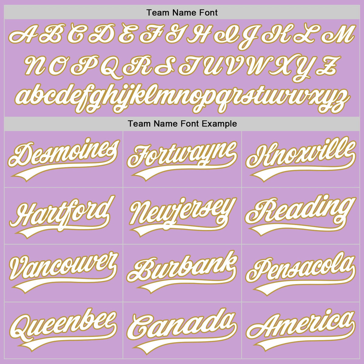 Custom Light Purple White-Old Gold Authentic Baseball Jersey