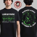 Linkin Park Buenos Aires 2025 Event Tee Parque De La Ciudad On October 31 2025 From Zero World Tour Two Sided T-Shirt