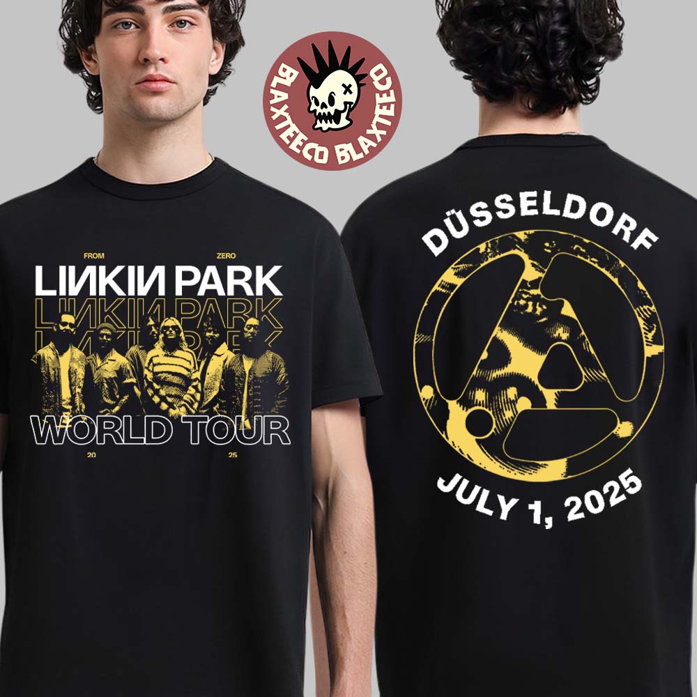 Linkin Park Dusseldorf Germany 2025 Exclusive Merch Tee At Merkur Spiel Arena Official From Zero World Tour July 1 2025 T-Shirt