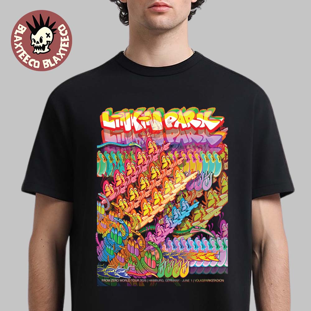 Linkin Park From Zero 2026 Tour Hamburg Germany Night 1 Poster At Volksparkstadion On June 1 2026 T-Shirt