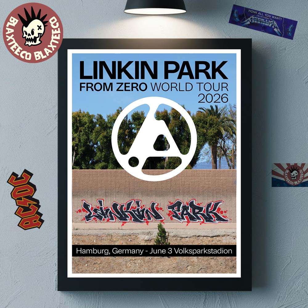 Linkin Park From Zero 2026 Tour Hamburg Germany Night 2 Poster At Volksparkstadion On June 3 2026 Decor Poster Canvas