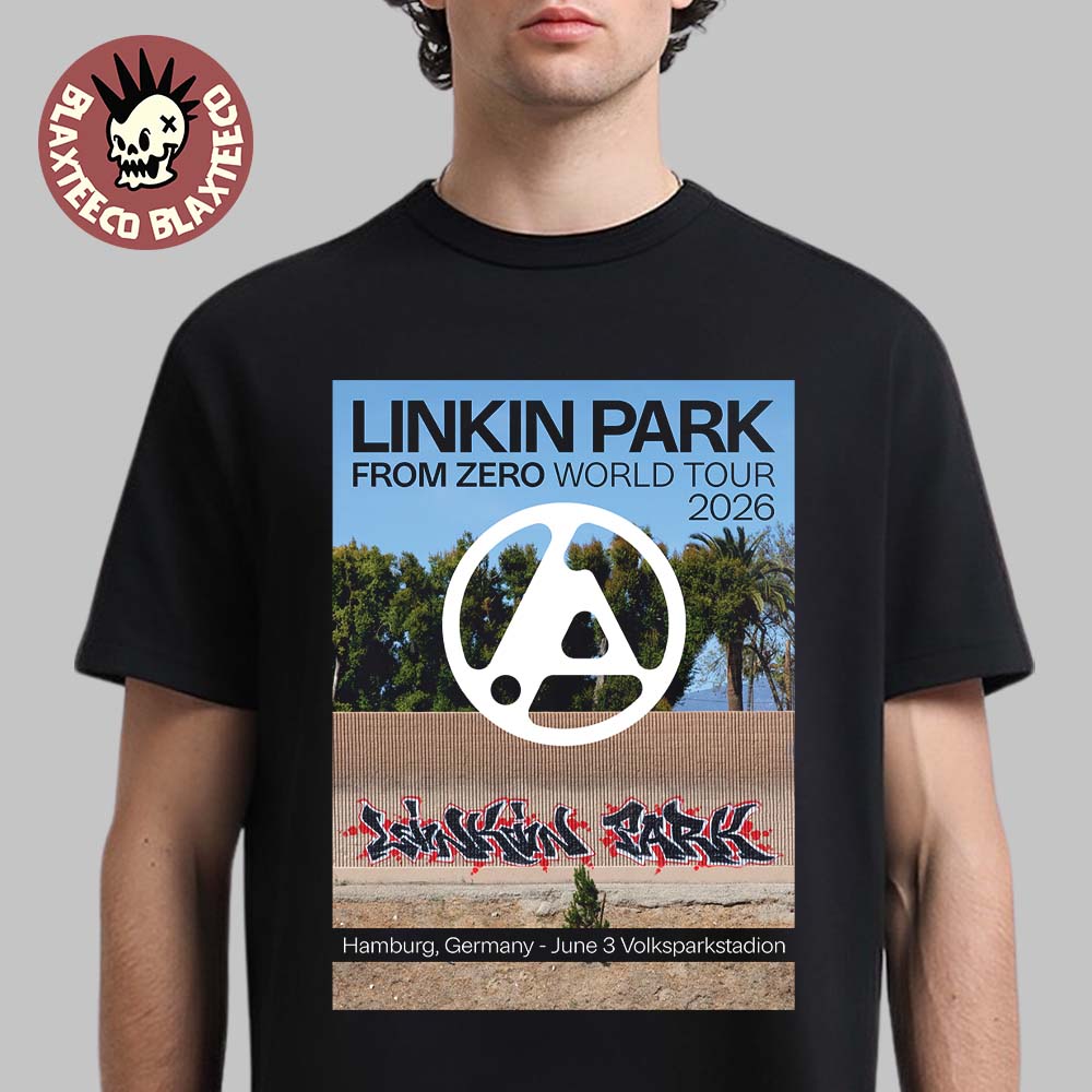 Linkin Park From Zero 2026 Tour Hamburg Germany Night 2 Poster At Volksparkstadion On June 3 2026 T-Shirt
