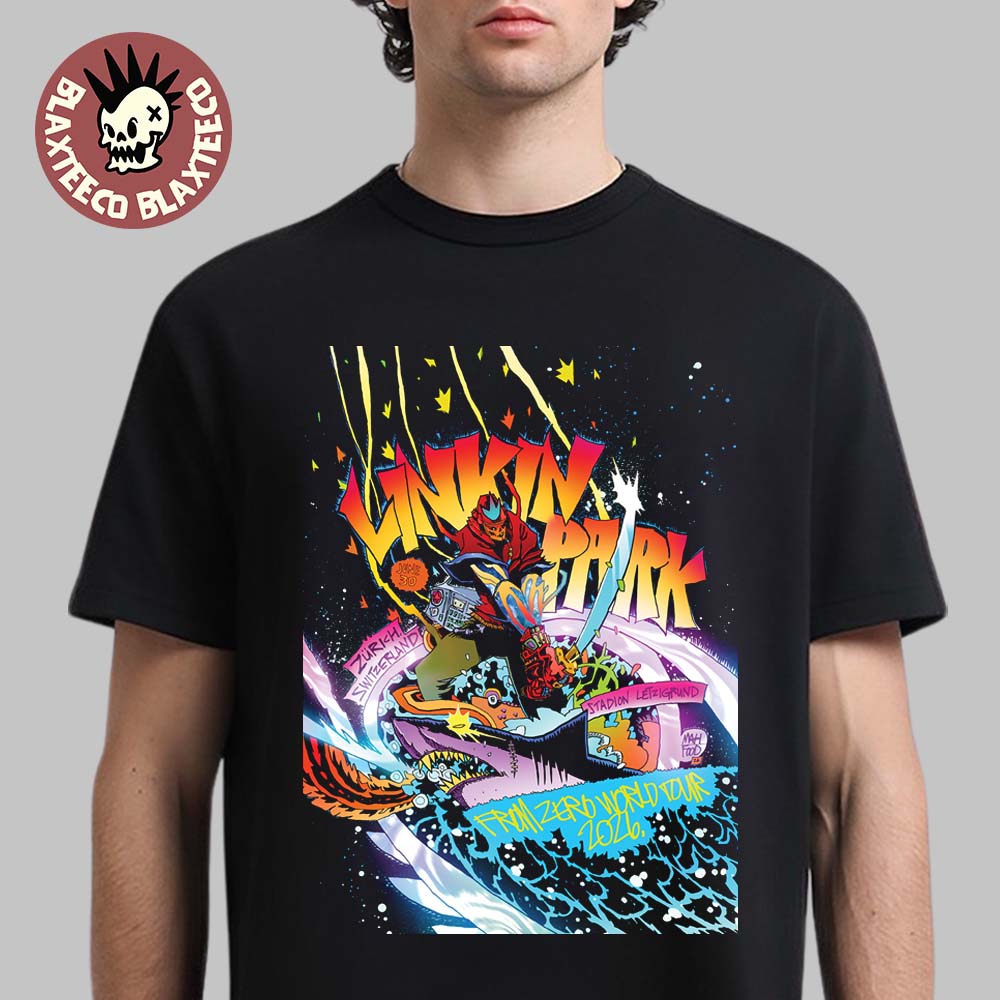Linkin Park From Zero 2026 Tour Zurich Switzerland Poster At Stadion Letzigrund On June 30 2026 T-Shirt
