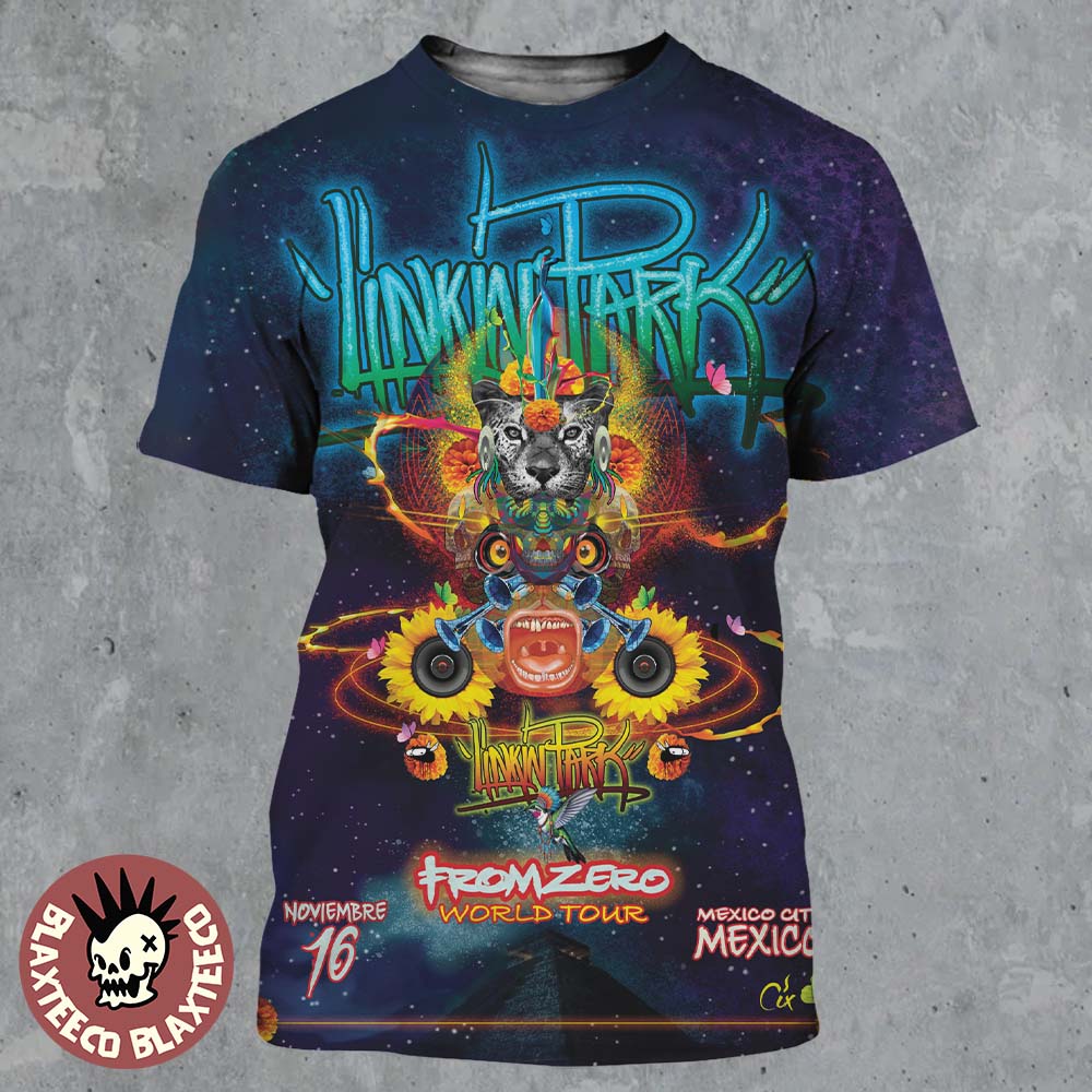 Linkin Park From Zero World Tour 2025 Mexico City Mexico Poster On November 16 2025 All Over Print Shirt