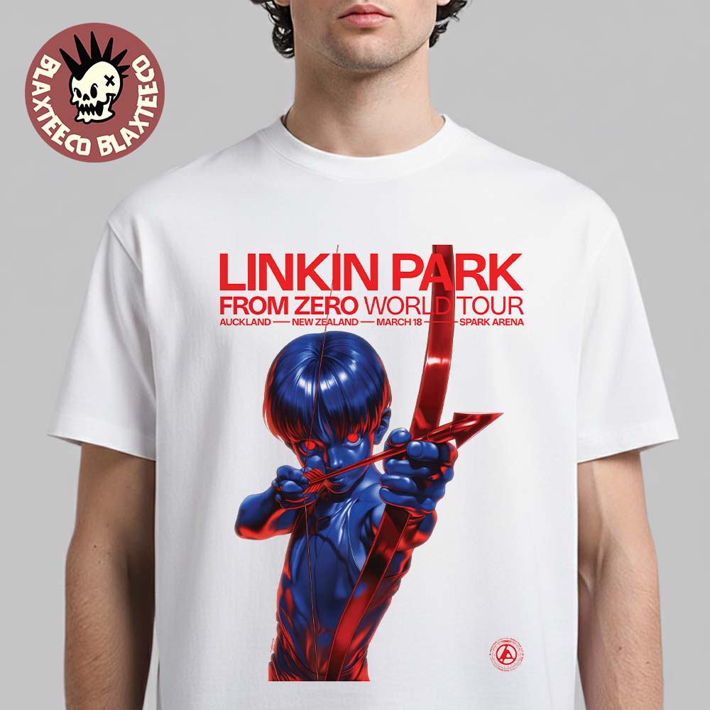 Linkin Park From Zero World Tour Auckland New Zealand 2026 Event Poster At Spark Arena On March 18 2026 T-Shirt