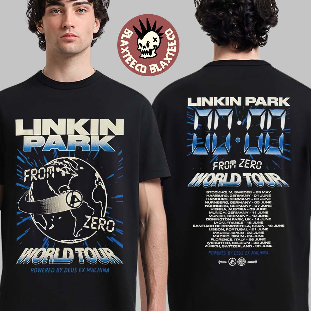 Linkin Park From Zero World Tour X Deus Ex Machina 2026 Merch For Download Festival Zero Time T-Shirt