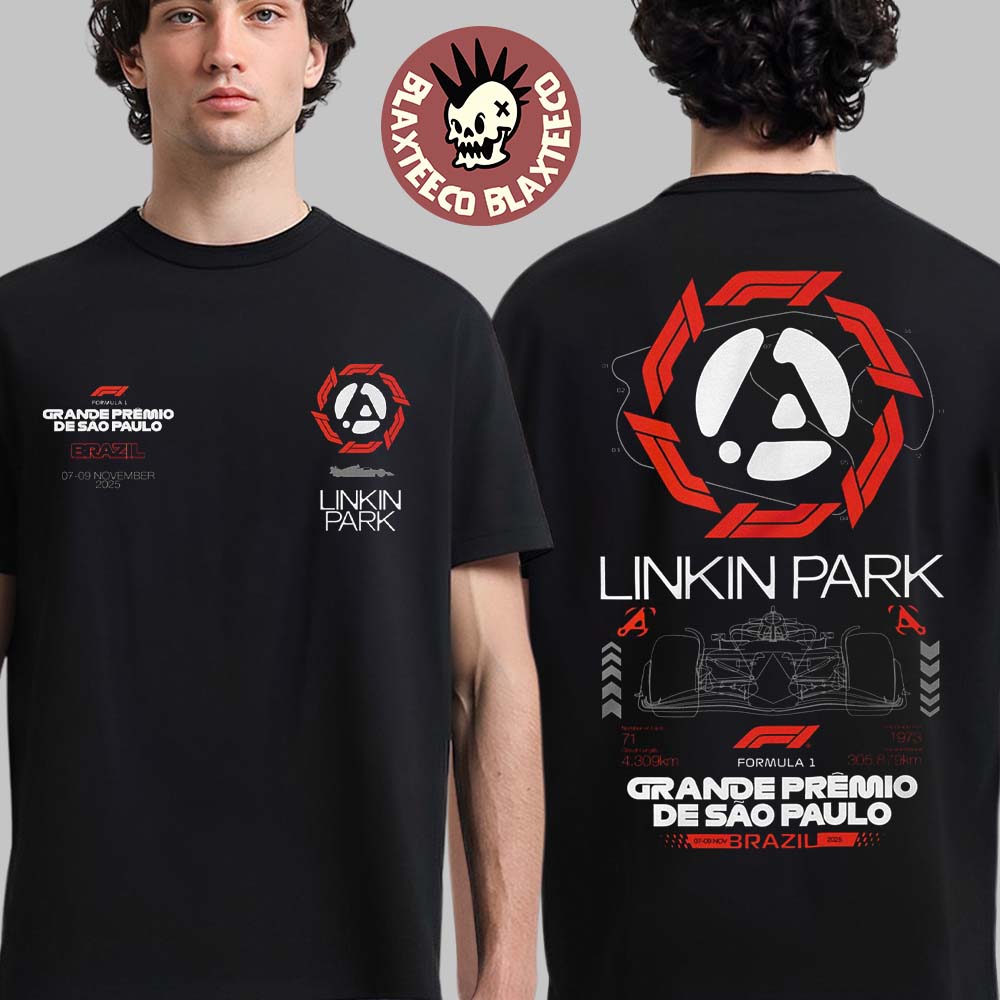Linkin Park X F1 Grande Premio De Sao Paulo Brazil From 7-9 November 2025 Two Sided T-Shirt