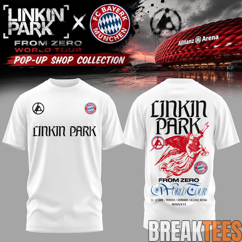 Linkin Park x FC Bayern Munich From Zero World Tour White Shirt