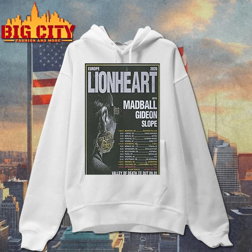 Lionheart Europe Tour 2026 Shirt