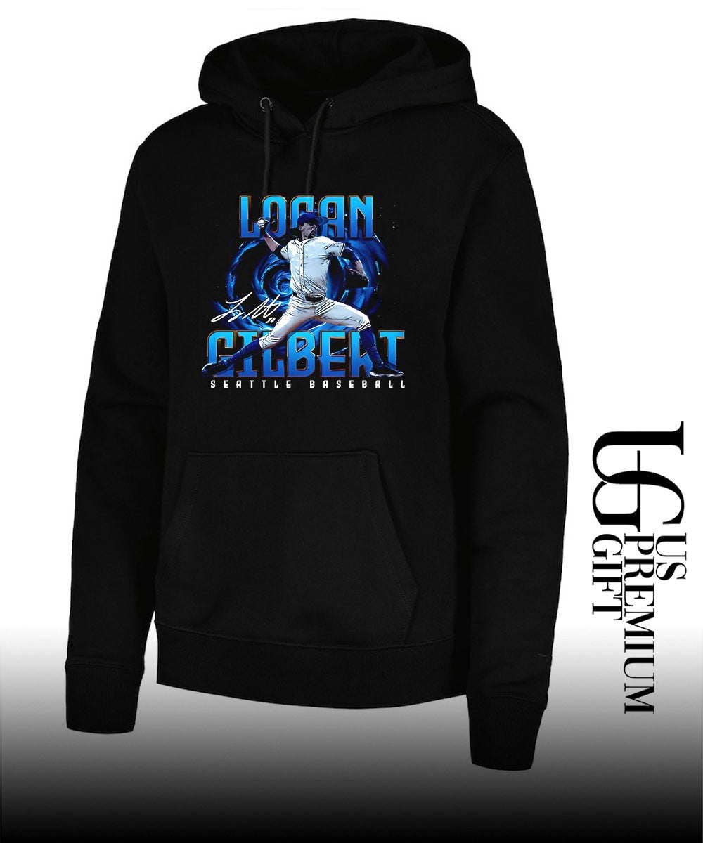 Logan Gilbert Seattle Mariners baseball 2026 signature graphic shirt