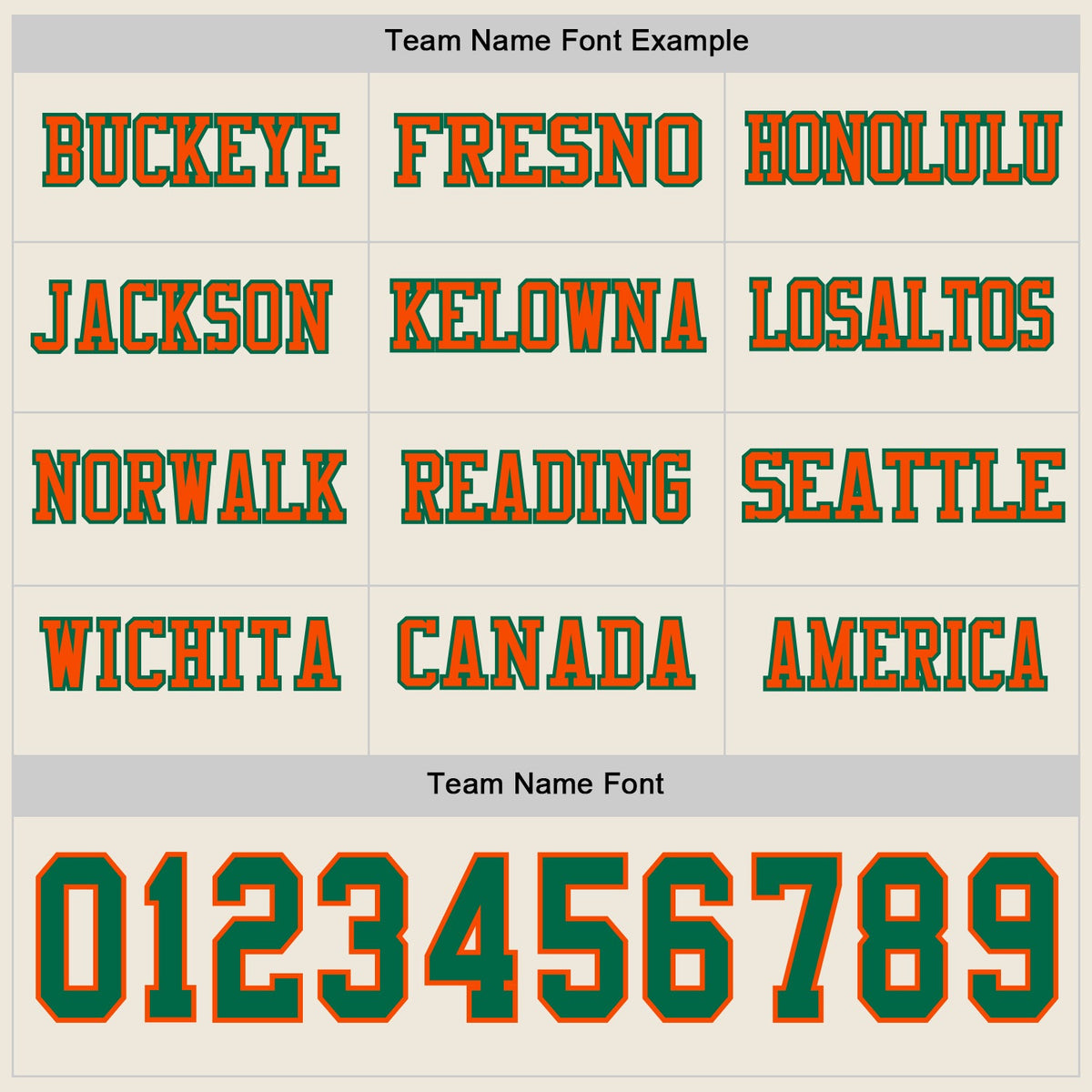 Custom Cream Kelly Green-Orange Long Sleeve Authentic Football Jersey