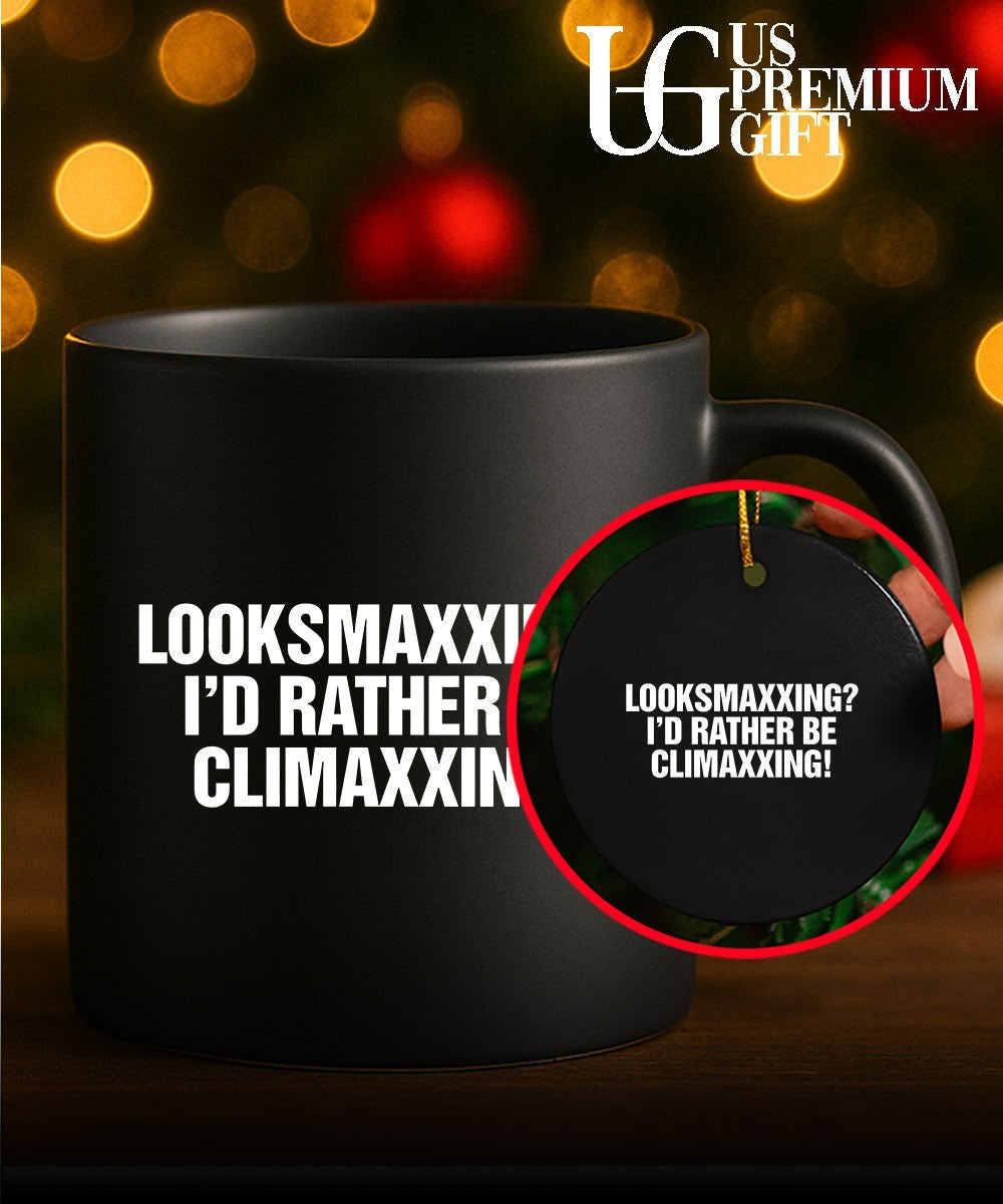 Looksmaxxing I’d rather be Climaxxing T-shirt
