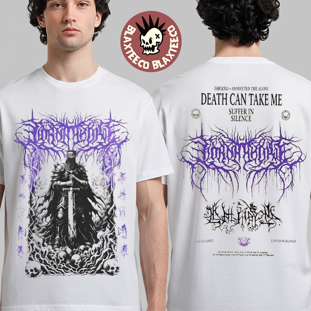 Lorna Shore I Feel The Everblack Festering Within Me 2026 Tour North America Merch Death Can Take Me Suffer In Silence T-Shirt