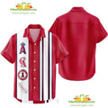Los Angeles Angels Hawaiian Shirt Classic Color Contrast Aloha Shirt