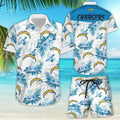 Los Angeles Chargers Hawaiian Shirt Ocean Breeze Design 395737