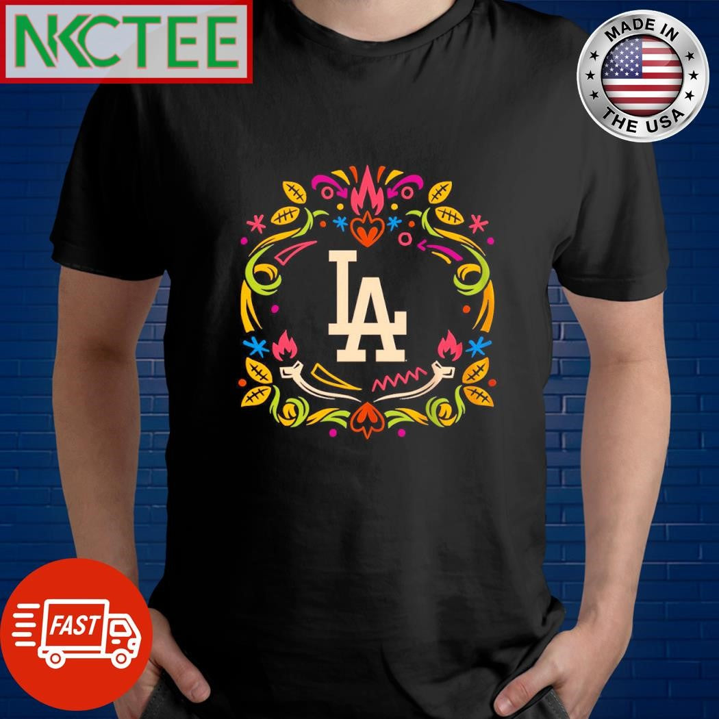 Los Angeles Dodgers Era Día de los Muertos pattern shirt