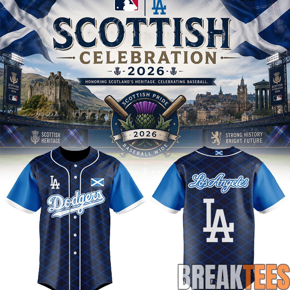 Los Angeles Dodgers Scottish Celebration 2026 Baseball Jersey