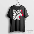 Los Angeles Dodgers Ampersand Stars Players T Shirts