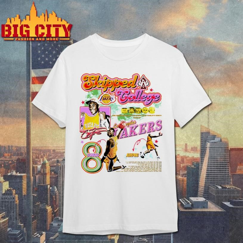 Los Angeles Lakers Kobe #8 College Tribute Shirt