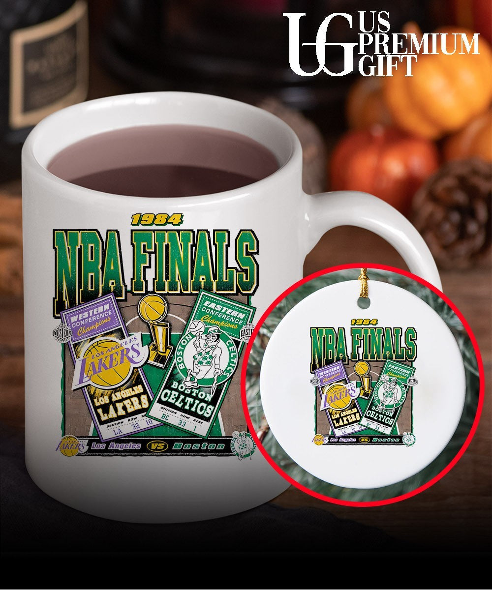Los Angeles Lakers vs Boston Celtics 1984 NBA Finals dueling vintage shirt