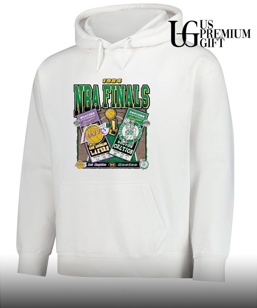 Los Angeles Lakers vs Boston Celtics 1984 NBA Finals dueling vintage shirt