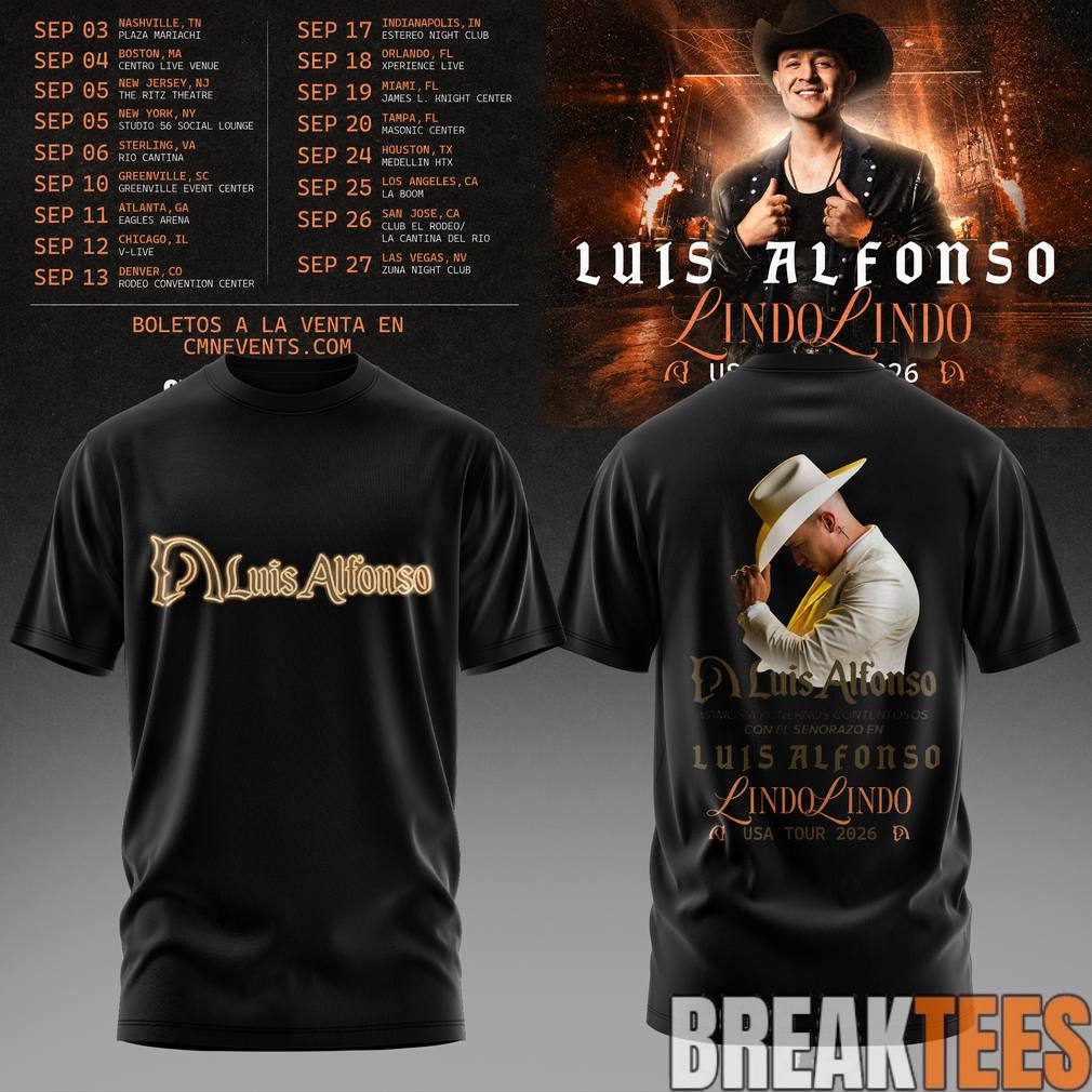 Luis Alfonso Lindo Lindo USA Tour 2026 Shirt