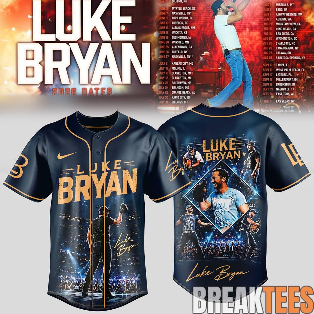 Luke Bryan 2026 Tour Country Night Limited Baseball Jersey
