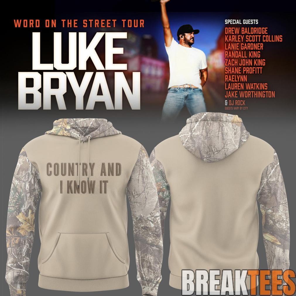 Luke Bryan Word On The Street Tour Limited Edition Hoodie