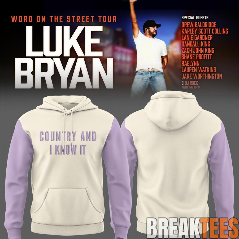 Luke Bryan Word On The Street Tour Limited Edition Hoodie
