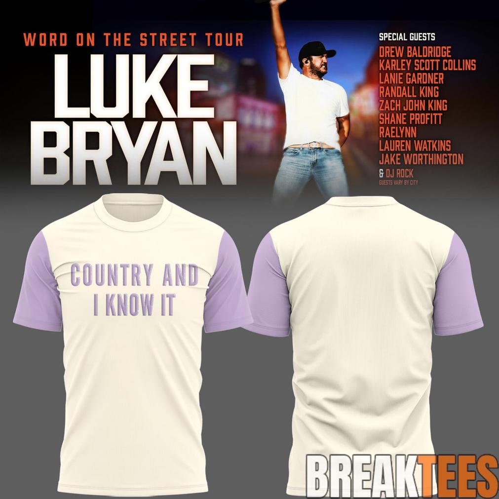 Luke Bryan Word On The Street Tour Special Edition T-Shirt