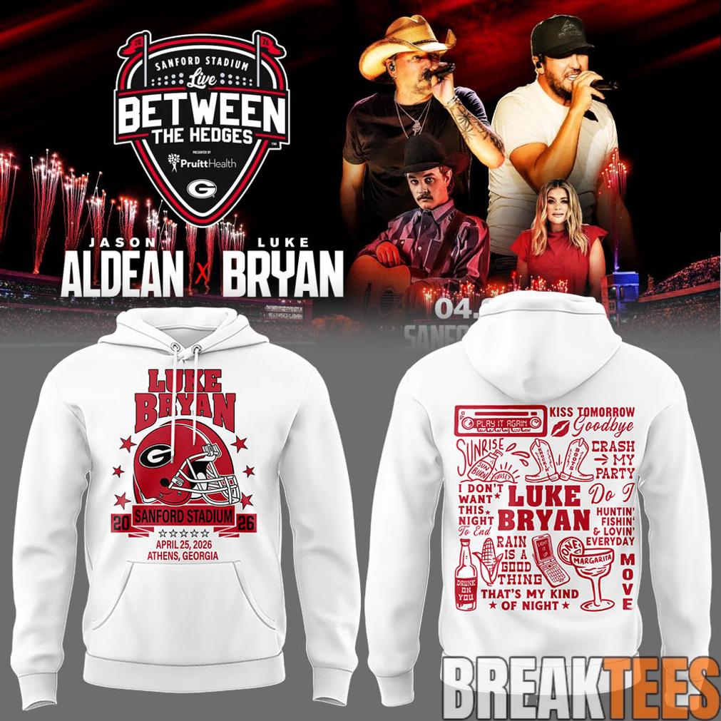 Luke Bryan x Jason Aldean ‘Live Between The Hedges’ At Sanford Stadium Limited Hoodie