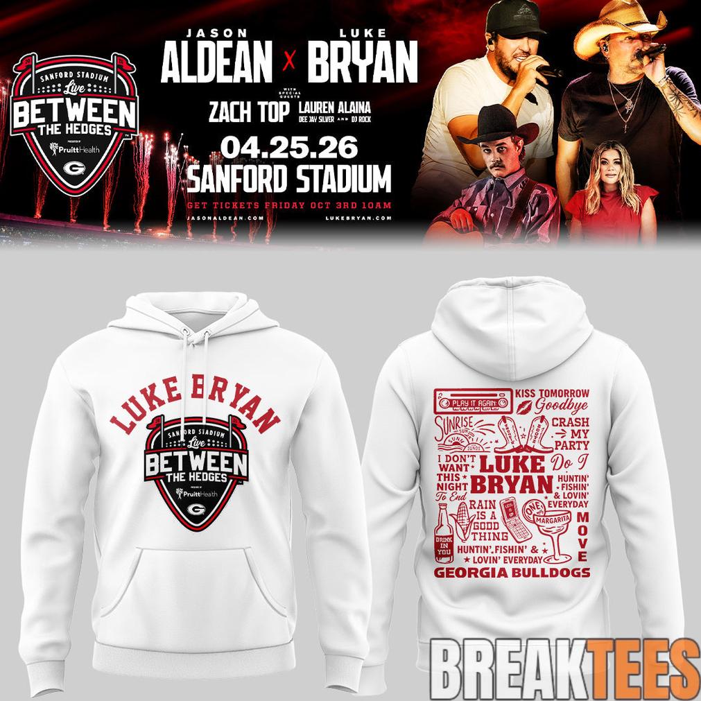 Luke Bryan x Jason Aldean ‘Live Between The Hedges’ At Sanford Stadium Limited Hoodie