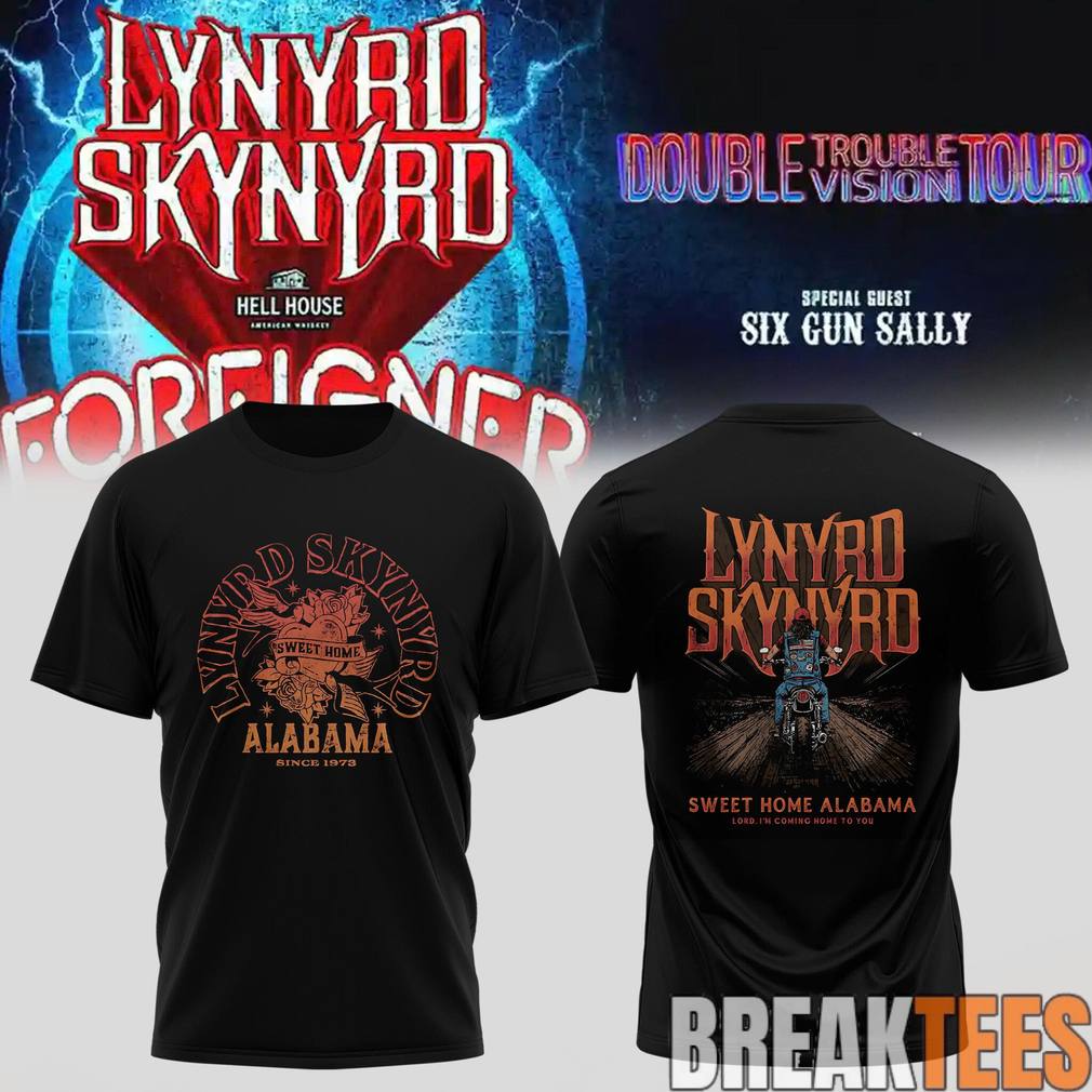 Lynyrd Skynyrd Double Trouble Double Vision Tour 2026 Exclusive Shirt