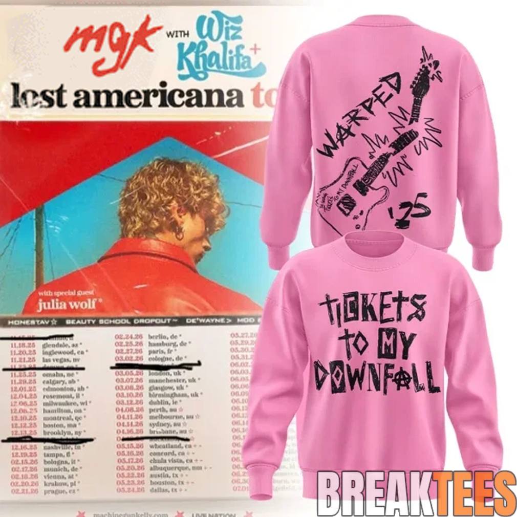 MGK Lost Americana Tour 2026 ‘Tickets to my Downfall’ Sweatshirt