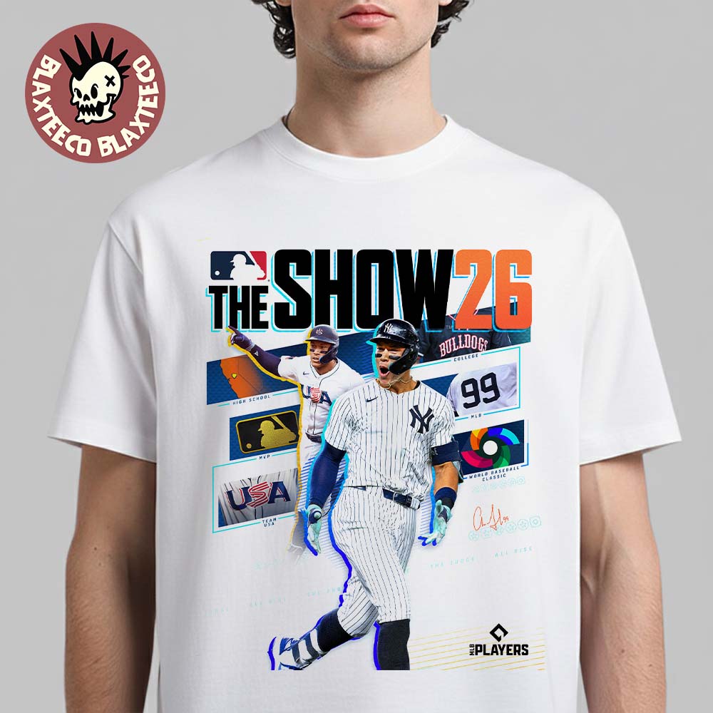 MLB The Show 26 Aaron Judge From New York Yankees Cover Athlete T-Shirt
