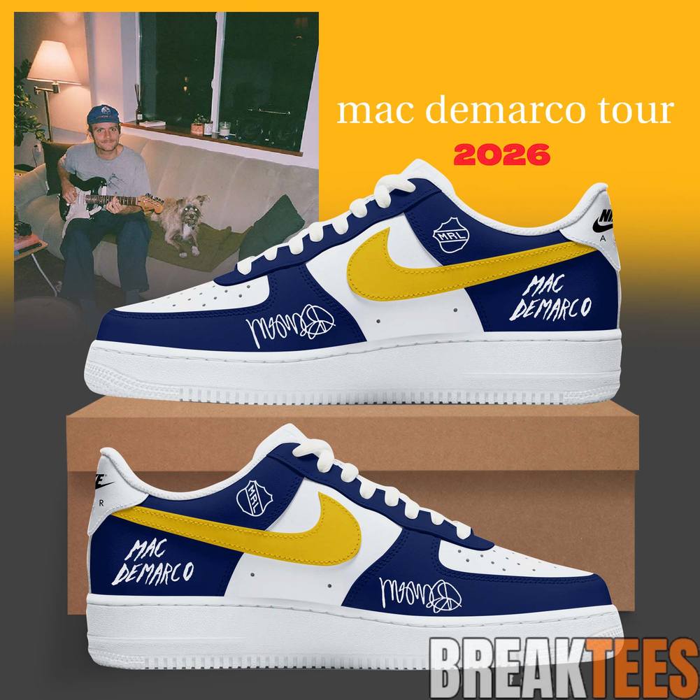 Mac Demarco 2026 World Tour Chamber of Blue Custom Air Force 1 Sneaker