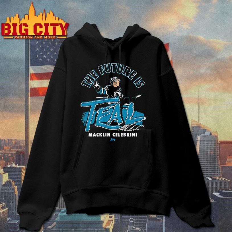 Macklin Celebrini The Future Is Teal Signature Shirt