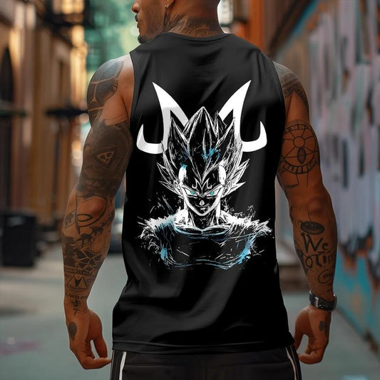 Make Every Workout a Fun Anime Adventure with a Casual Anime Print Gym Tank Top