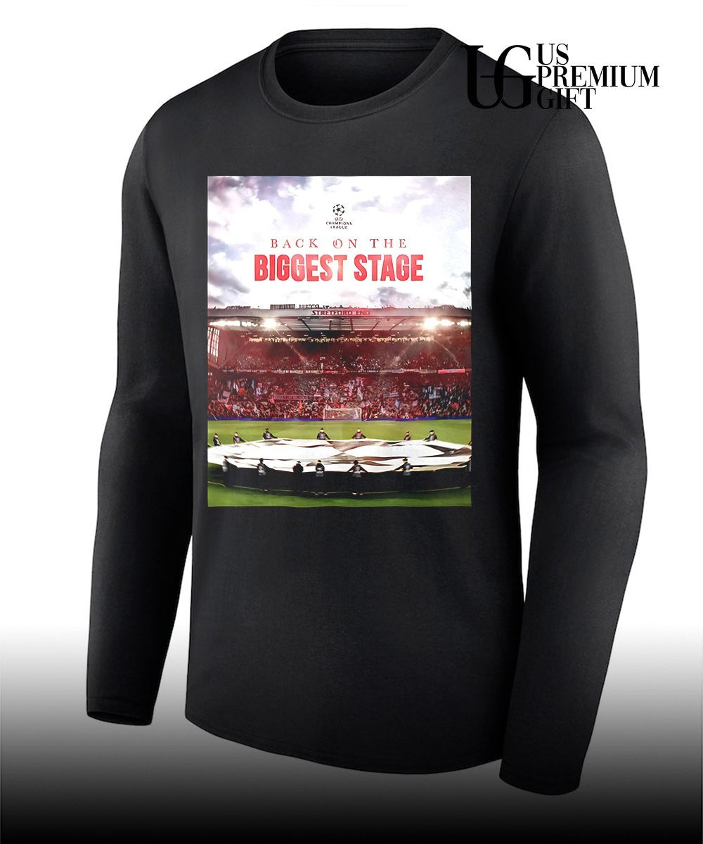 Manchester United Back On The Biggest Stage UEFA Champion League Qualified shirt