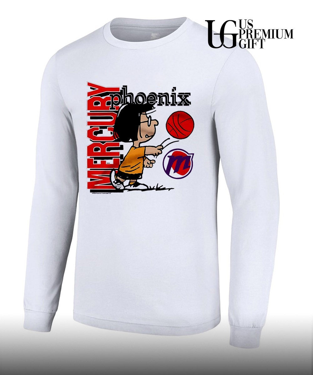 Marcie Peanuts Phoenix Mercury WNBA cartoon shirt