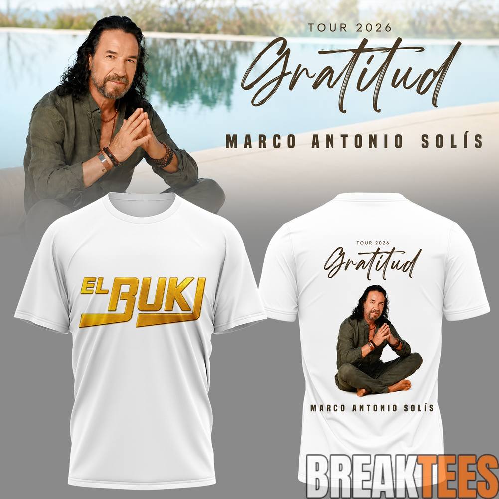 Marco Antonio Sols Gratitud Tour 2026 El Buki Shirt