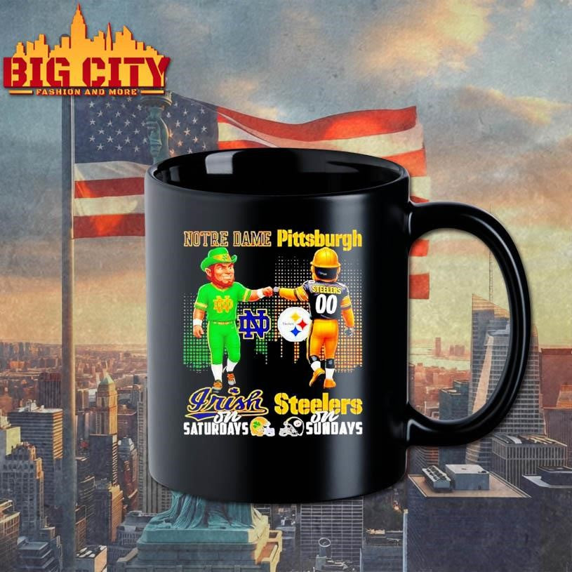 Mascot Of Notre Dame Irish On Saturdays And Pittsburgh Slers On Sundays Shirt