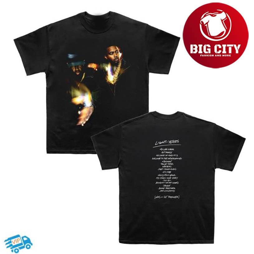 Mass Appeal Nas &amp; Dj Premier Light Years Two Sided Shirt