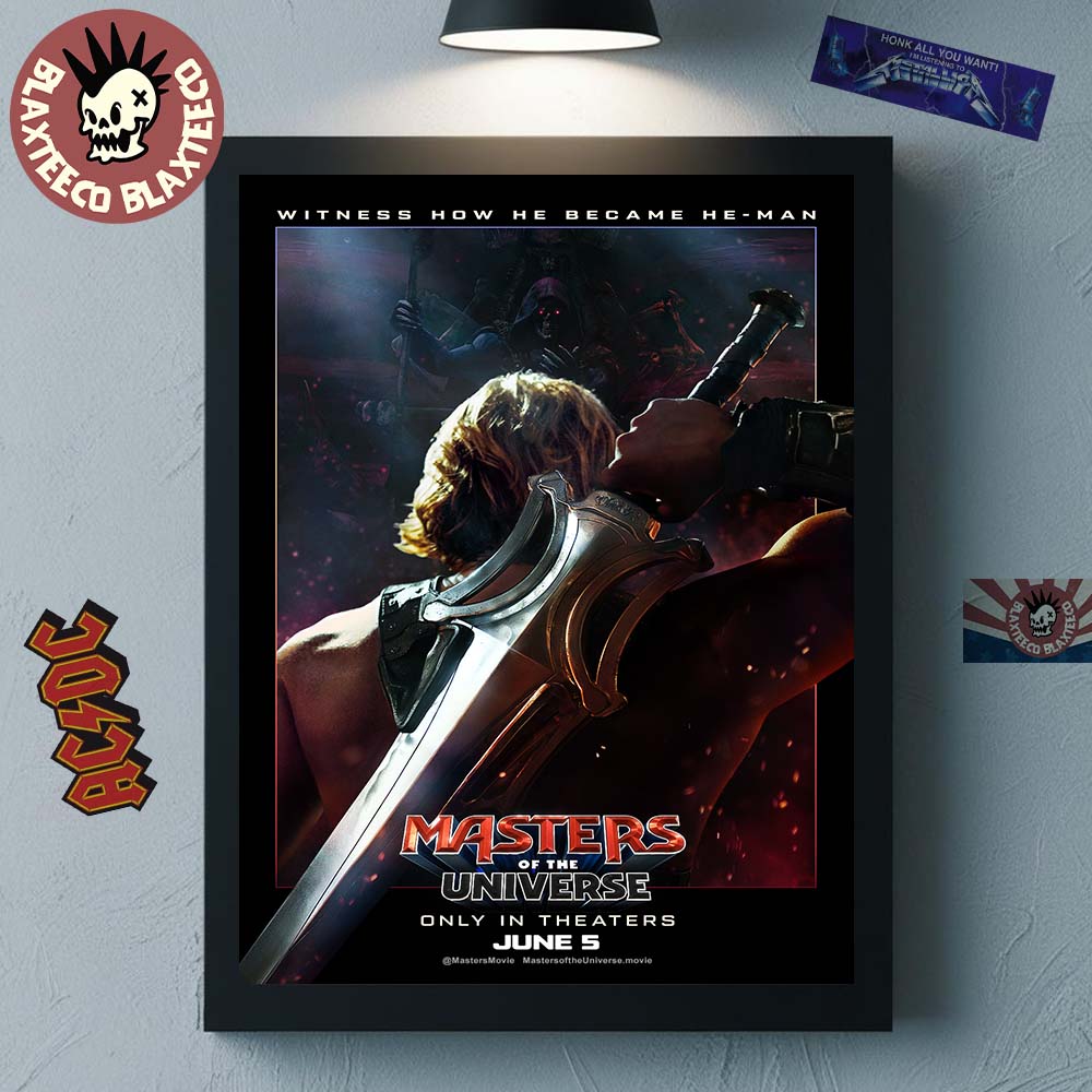 Masters Of The Universe Witness How He Became He-Man Official Movie Poster In Theaters On June 5 2026 Home Decor Poster Canvas