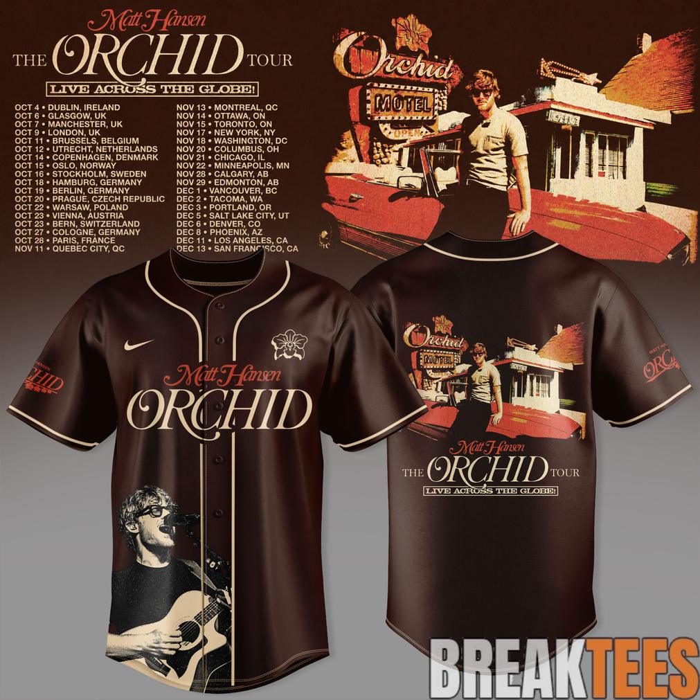 Matt Hansen The Orchid Tour 2026 Baseball Jersey